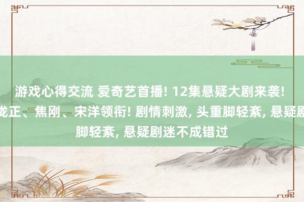 游戏心得交流 爱奇艺首播! 12集悬疑大剧来袭! 袁文康、王泷正、焦刚、宋洋领衔! 剧情刺激, 头重脚轻紊, 悬疑剧迷不成错过